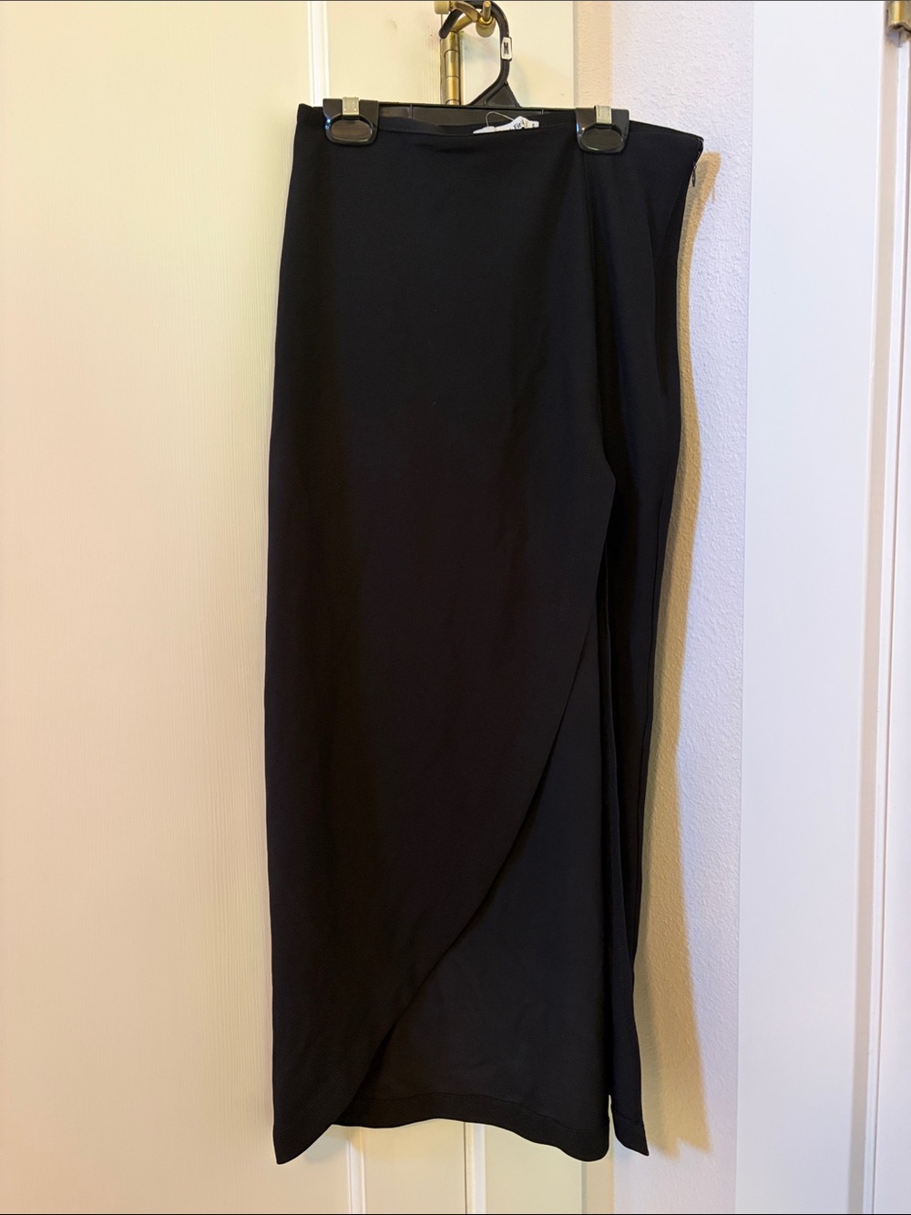 Abercrombie & Fitch Black Midi Wrap Skirt